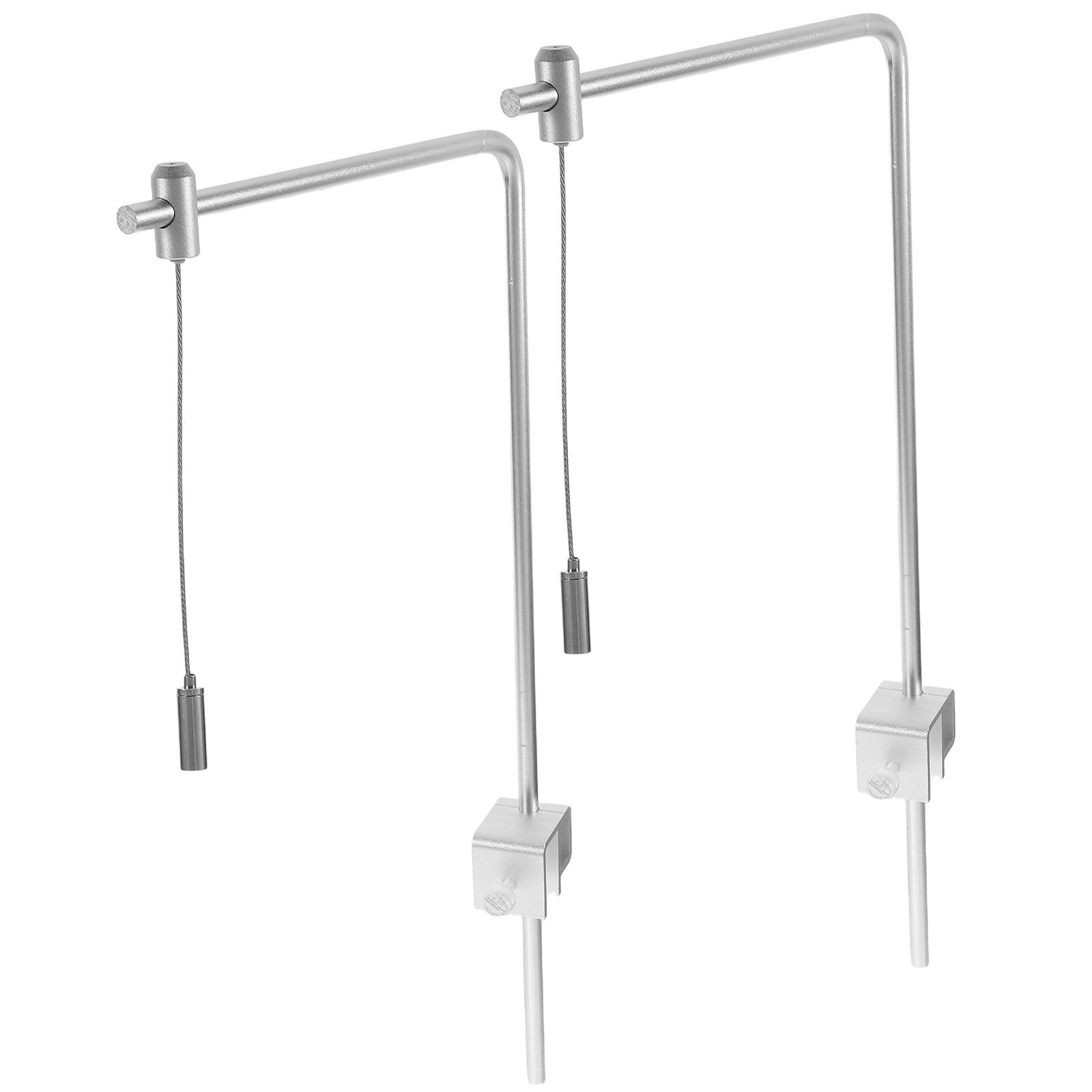 

2Pcs Aquarium Light Mount Aluminum Alloy Adjustable Height High Brightness Fish Tank Light Holder Freshwater Saltwater EU Plug