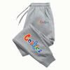 Trendy Jogger Pants Men Women 2D Print Retro Style Outdoor Sports Running Casual Long