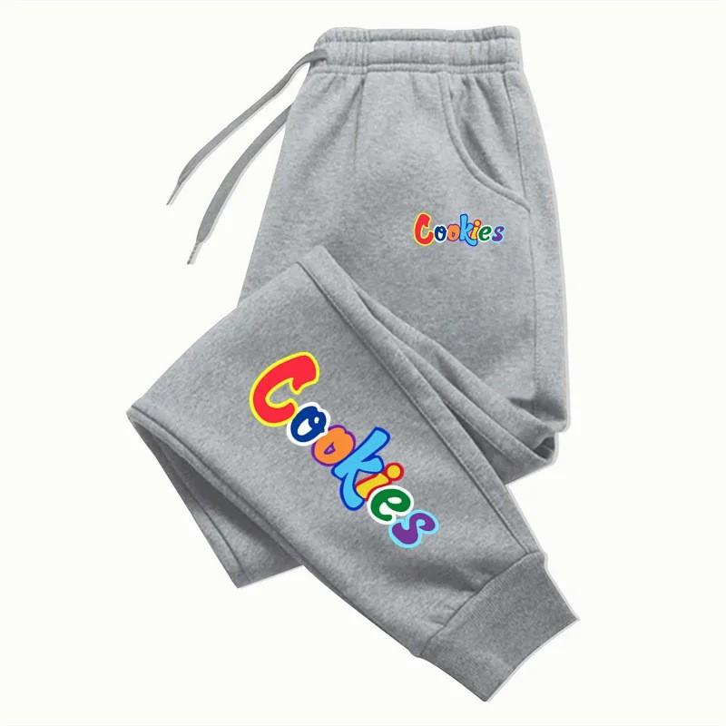 Trendy Jogger Pants Men Women 2D Print Retro Style Outdoor Sports Running Casual Long