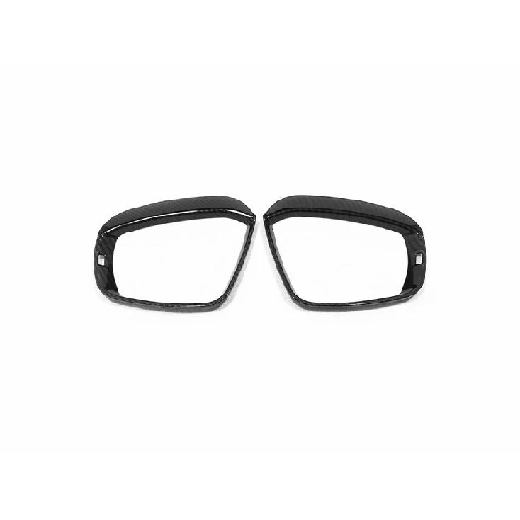 For Volkswagen T-ROC TROC 2017 2018 ABS Carbon Rearview Mirror Eyebrow Frame Cover Trims Car Styling Accessories