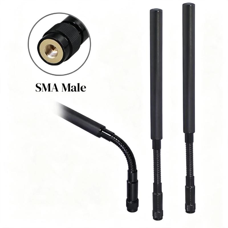 1Pcs Gooseneck Antenna 868-915Mhz 4G 5G Lte 2.4G 5.8G Uwb Omnidirectional Wifi Router External Remote Antenna Sma Male Head