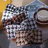 Cross Bow Headband Woolen Houndstooth Headband Sweet Knitted Headband  Face Wash