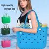 Macaron EVA Portable Washable Pet Basket - Lightweight and Large Capacity Storage Bag for Outdoor Use