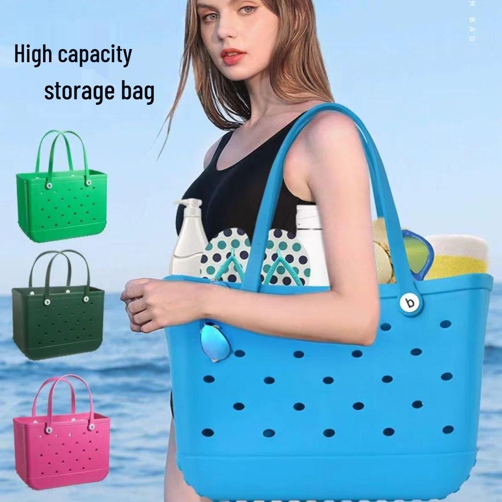 Macaron EVA Portable Washable Pet Basket - Lightweight and Large Capacity Storage Bag for Outdoor Use