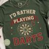 Darts Player Gift Tee Shirt, Retro Pub Game Lover, Bullseye Graphic (Unisex S-XXL, Cotton Blend, Casual Wear)