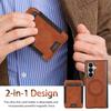 2-in-1 Detachable Leather Wallet Case For Samsung Galaxy Z Fold 7 6 5 4 with Stand Spring Hinge All-inclusive Protector Cover