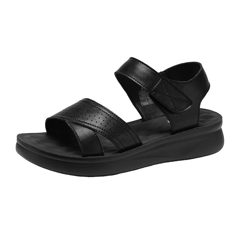 Zuli Jian Women s Summer Breathable Leather Flat Sandals 37