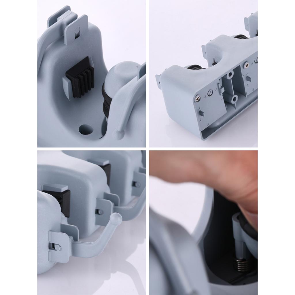 Bathroom Storage Holder Wall Mounted Mop Shelf Durable and Waterproof Plastic Holder for Homes Hotels and Public Places