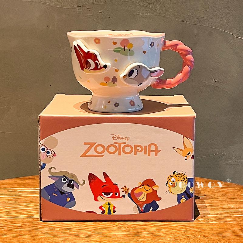 Zootopia Ceramic Mug Couple Water Mug Christmas Birthday Souvenir Mug Home Drinking Water Office