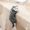 Simulation Hanging Cat Plush Doll, Cute Animal Pendant Ornament for TV Cabinet Air‑Conditioner Home Decor Kids Toy