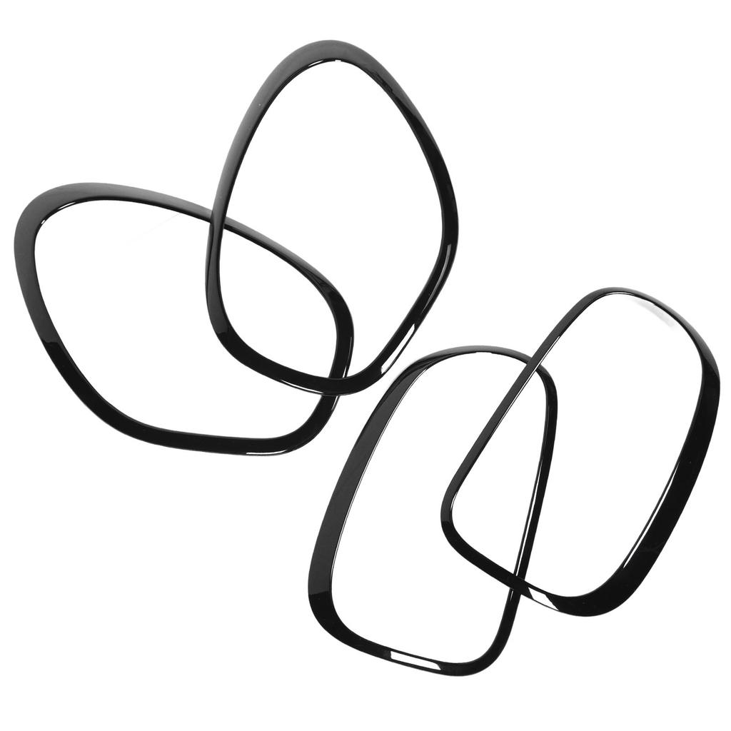 4pcs Headlight and Taillight Bezel Trim 51139801573 for Countryman R60 2010 to 2016 Gloss Black