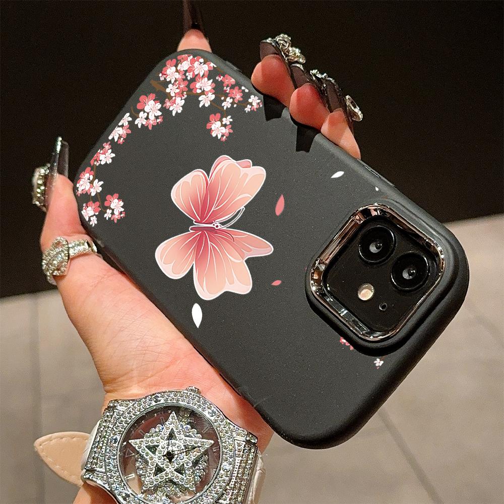 Ühevärviline hõbedase servaga objektiiv, pehme vedel silikoonist löögikindel telefoniümbris iPhone'ile Samsung Huawei Honor Xiaomi Redmi OPPO Realme Vivo Infinix Tecno