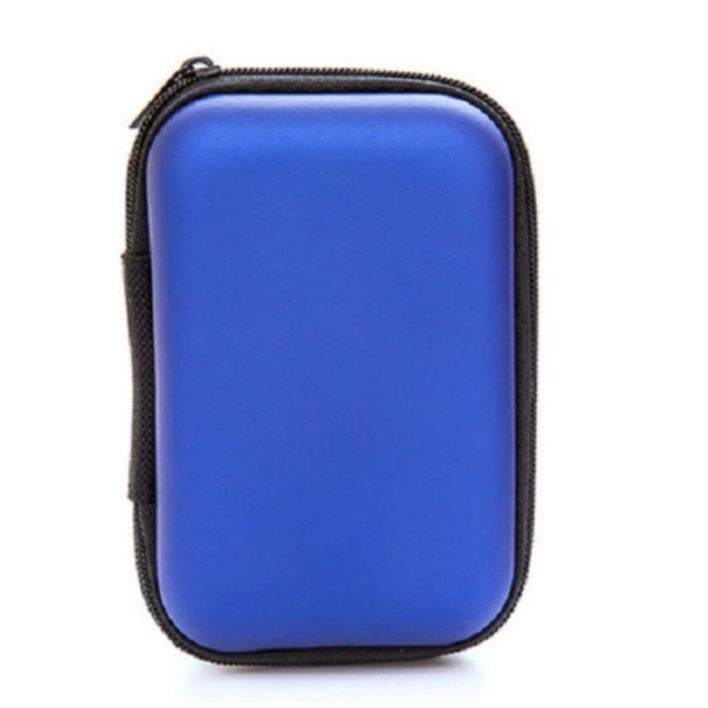 Hard Earphone Case Eva Leather Headphone Storage Bag Protective Usb Cable Organizer Portable Earbuds