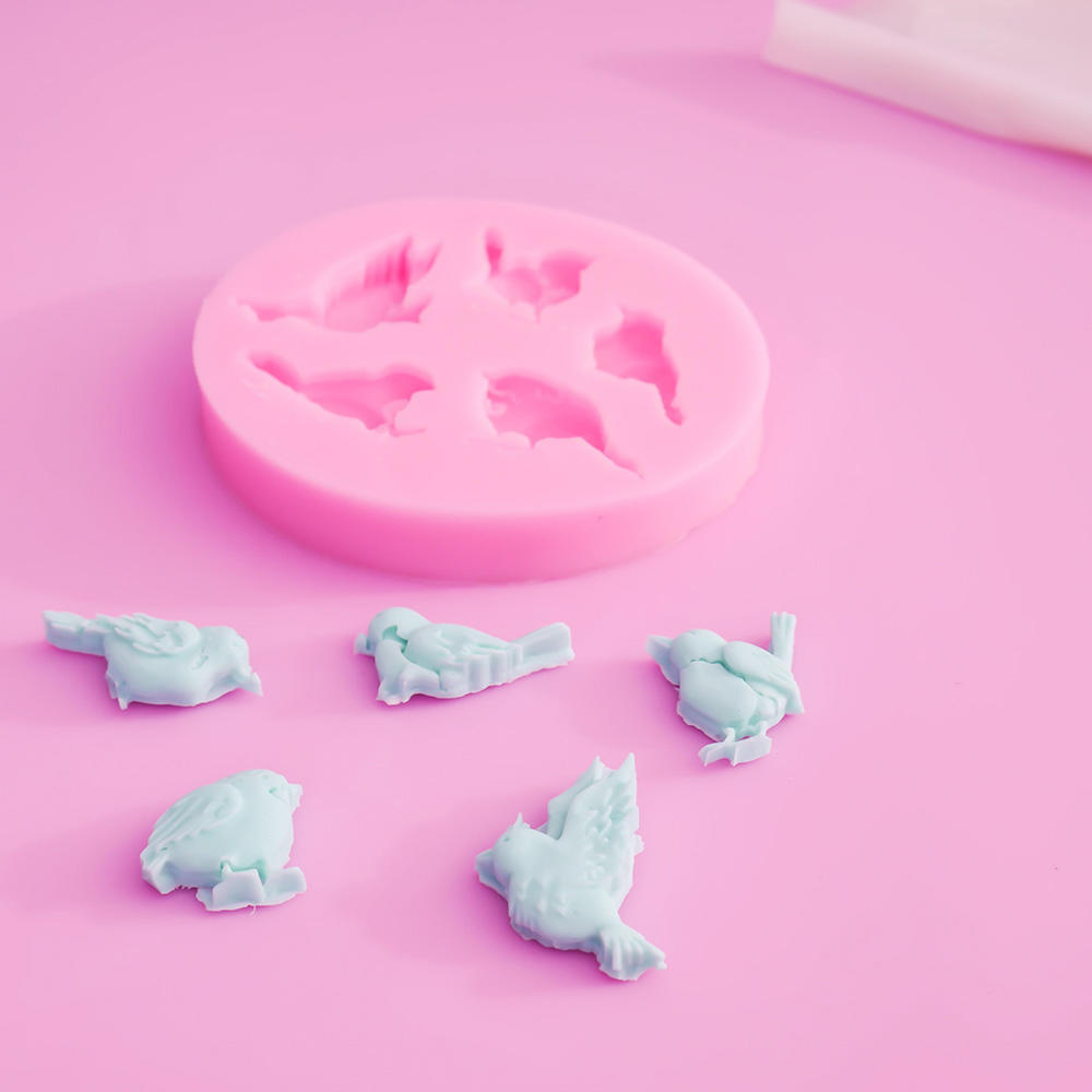 1Pc Cartoon Cute Cake Mould Baby Shower Party 3D Silicone Fondant Cookie Chocolate Mold for DIY Cake Decorating Tools