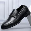 High-end Small Leather Shoes Men's Soft-soled Formal Wear Business 2025 New Korean Version Black Leather Shoes Men's Casual Wedding Shoes Trend