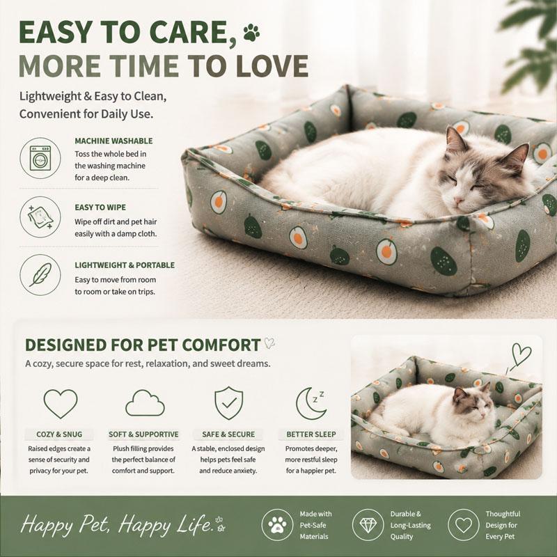 Pet Summer Mat Cute Dog Cooling Sofa Breathable Washable Four Seasons For Small Dog Bed Cushion Pet Cat Nest Mat Accessories