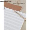 Large Space Loose-Leaf Music Staff Notebook for Piano Students - Professional Music Score & Theory