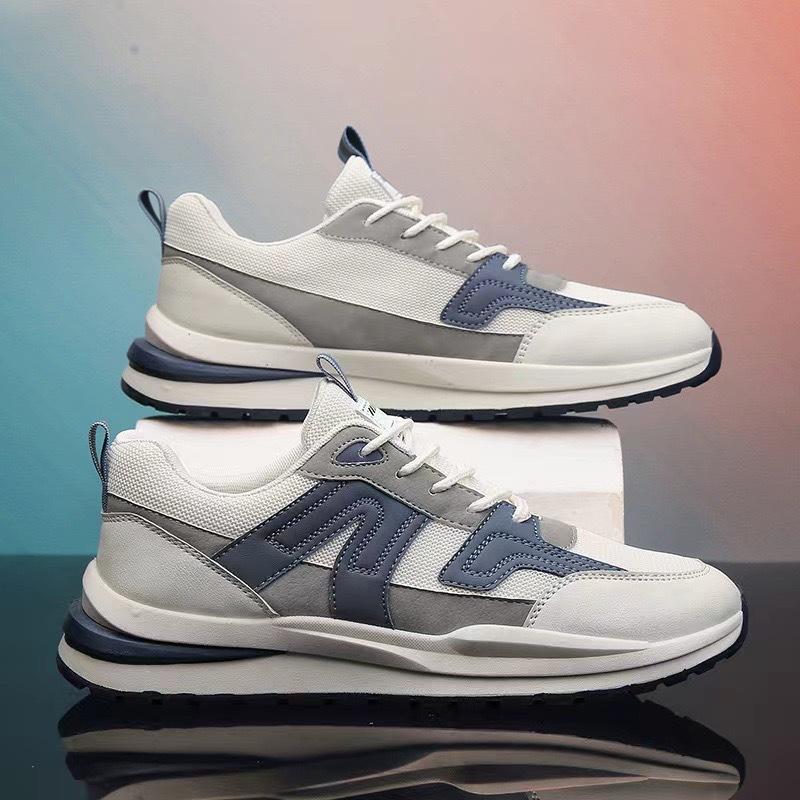 Men's Spring and Autumn Sneakers Men's Breathable Light Running Shoes Fashionable Sports Casual Shoes Student Shoes Four Seasons Shoes