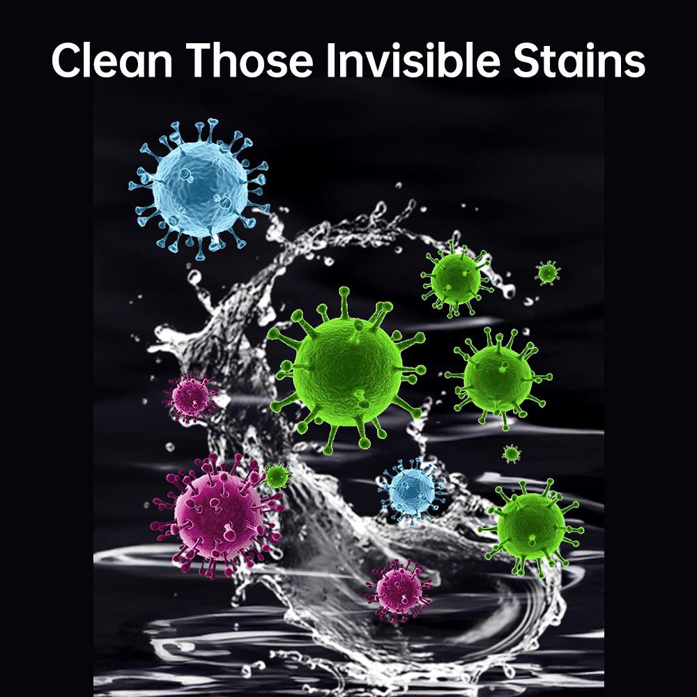 Sonic Wave Jewelry Cleaner 49kHz Professional Cleaner Machine with One Button Control 3-Level Timer