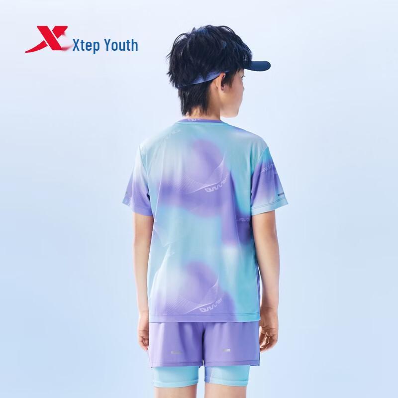 XTEP Youth Hydrogen Wind Anti-Bacterial Running T-Shirt