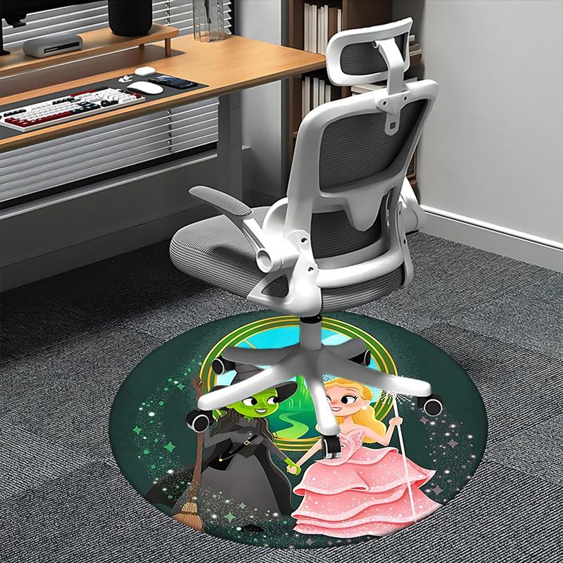 

Wizard of Oz,Witch and Princess Chair mat Round Rug Office carpet, Non slip, Suitable for Living Rooms, Bedrooms,Decor1205929a 80cm by 80cm