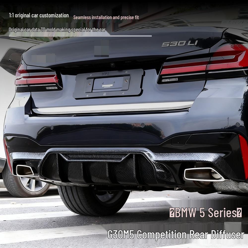 BMW G30 5 Series & M5 Racing Exterior Parts: Rear Diffuser & Lip Trim (2016-2023)