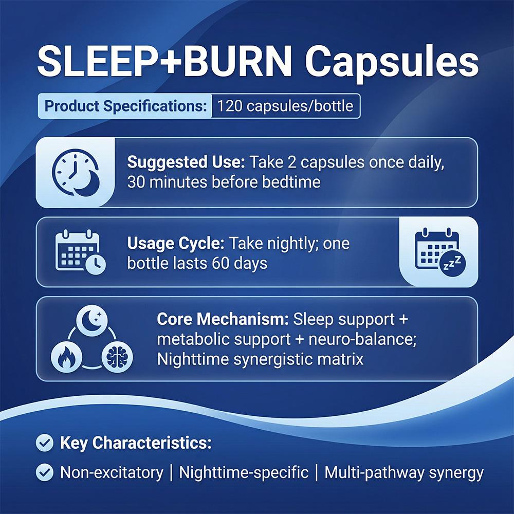 Nighttime fat-burning capsules, 120 capsules