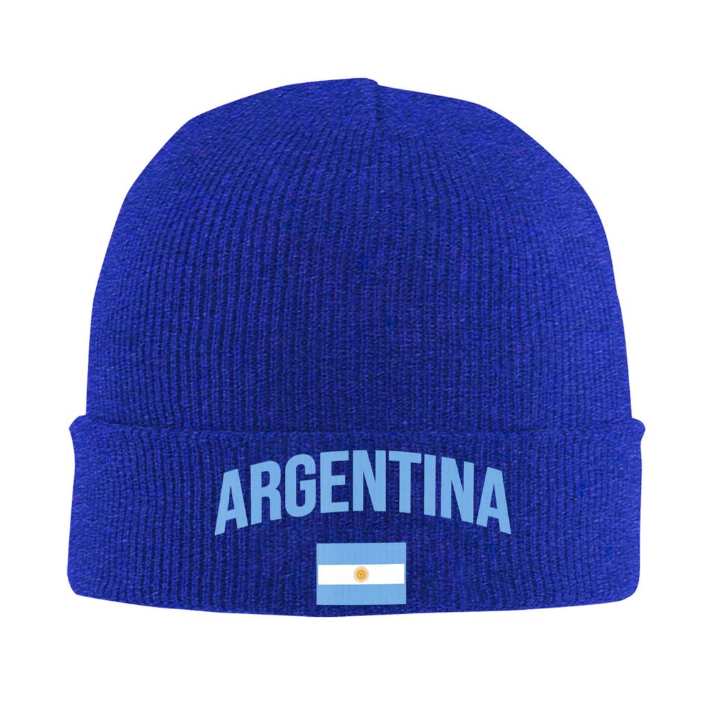 Argentina Argentinian Flag Knitted Hat for Women Unisex Beanies Winter Hat Warm Cap