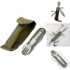 Camping Multifunctional Portable Folding Stainless Steel Tableware Cutlery