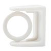 Rotatable Hook Bracket For Curtain Rod Towel Rack With Strong Plastic Materials And Easy Installation
