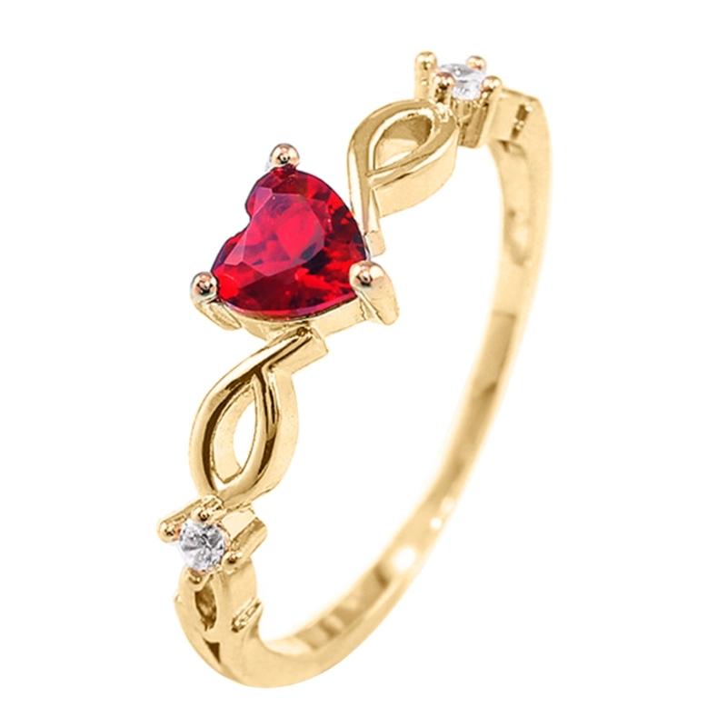 

Heart Shaped Zircon Ring Fashion Stackable Ring Statement Jewelry Valentine s Day Gift Promise Anniversary Ring 1