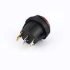 5PCS ON OFF Waterproof Vehicle Boat Switch 12V 220V Round Switch SPST 3Pin Rocker Switch 6A 10A 250V 125V AC LED