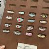 Niche High-End Sweet Sister Country Tide Style Colored Enamel Flower Retro Pattern Open Ring Stacked With Personalized Ring