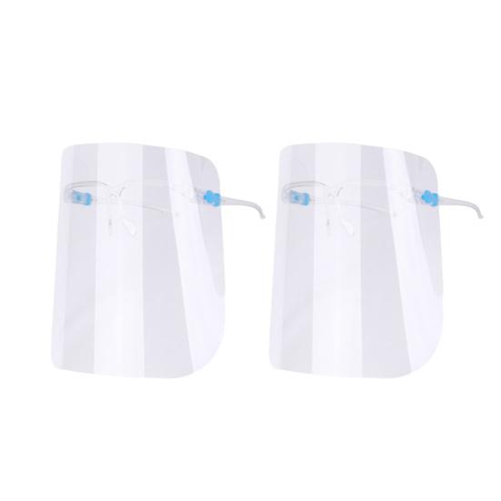 Anti-Splash Face Shield with Frame Anti-fog Cooking Mask Clear Goggles Full Face Protection Reusable Transparent Face Mask for Kitchen Use