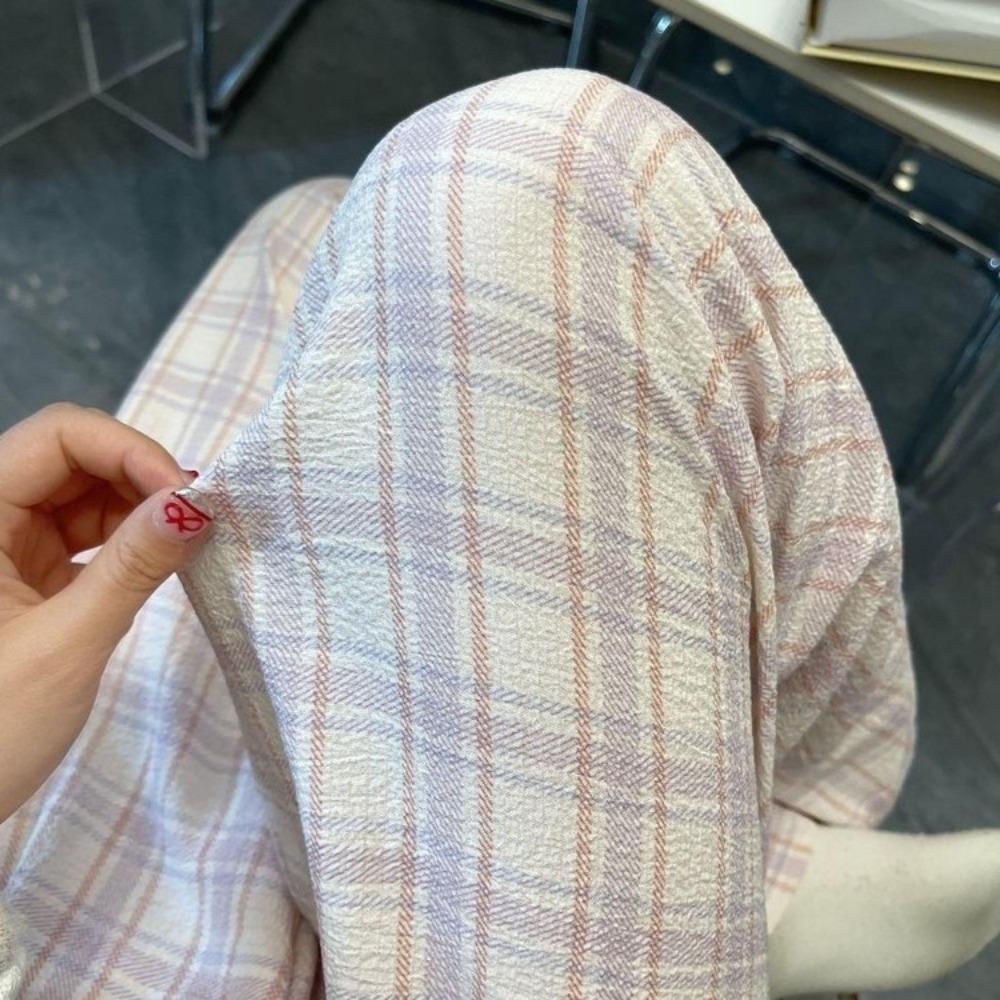 Wide Leg Casual Pants Women High Waist Sweet Trousers Fashion Girls’ Sleepwear  Spring Autumn
