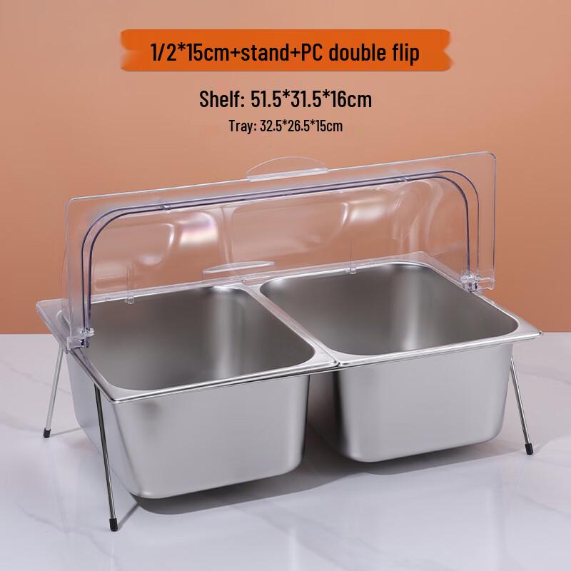 Handun Commercial Transparent Flip-top Ingredient Box