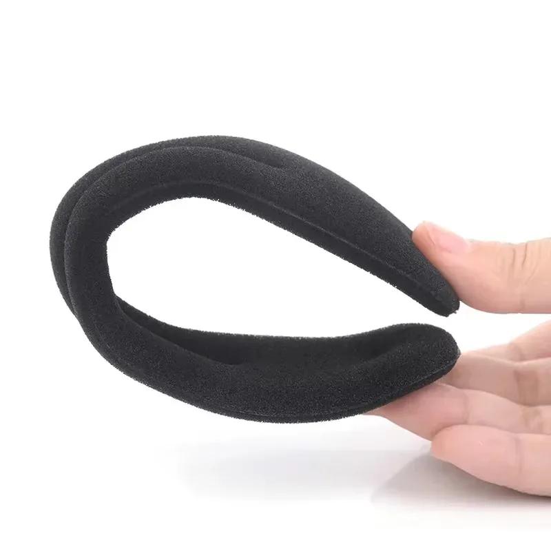 Women Sponge Hair Styling Donut Bun Curler Maker Black Hair Clip Ring Girls Braider Magic Foam Donut Twist  DIY Tool Accessories