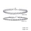 Classic Punk 2pcs Set Stainless Steel Cuban Bracelets for Men Fashion Snake Twist Chain Wristband Hip Hop Stacked Jewelry Gifts