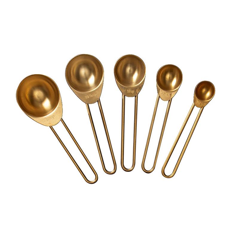 Ji Wang Gu Titanium Gold Measuring Spoons Set