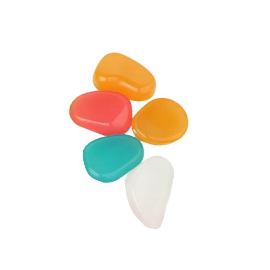 4.5cm Luminous Stones Dark Pebbles Fish Tank Glow In The Aquarium Rocks Pebbles
