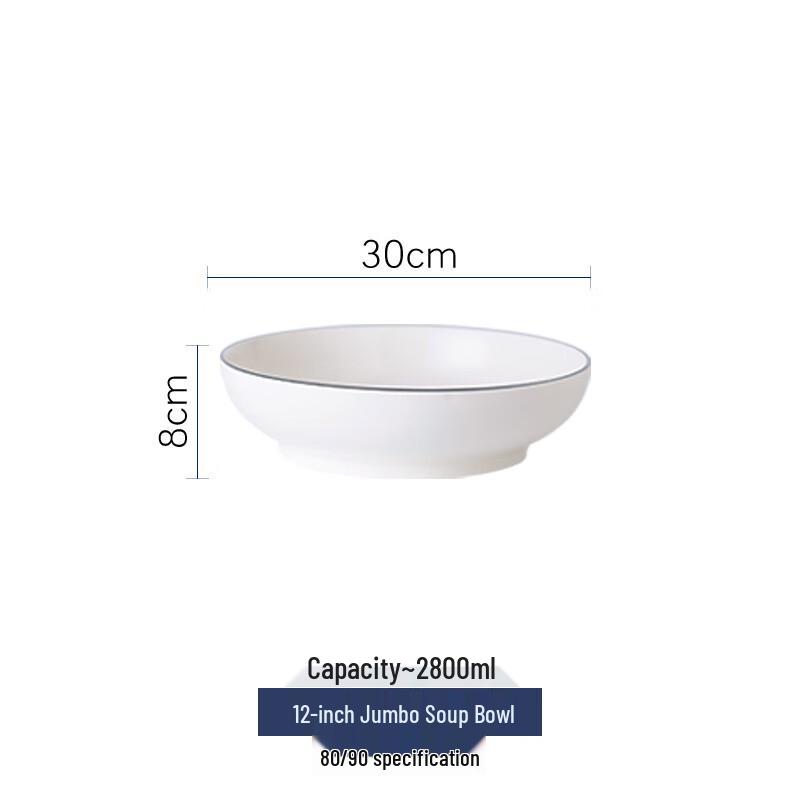 Naijiang Nordic Black Line Ceramic Dinnerware