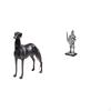 Knight Resin Animal Figurine Vintage Creative Sculpture Tabletop Ornament Home Decor Centerpiece for