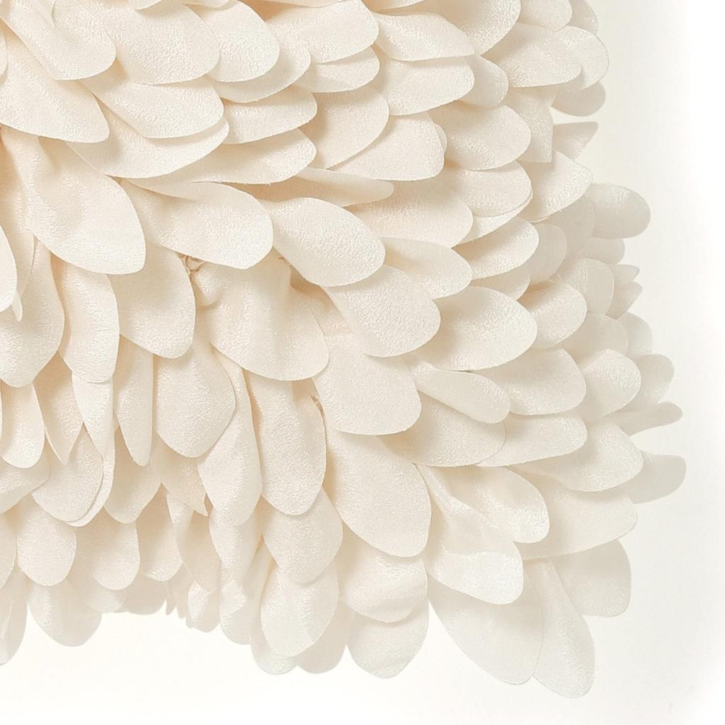 Francfranc Flower Applique Cushion Cover 450x450 Ivory (028)