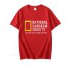 National Sarcasm Society Morsom Sarkastisk Menn Kvinner T-skjorte Bokstavtrykk Topper T-skjorte Bomull Herre Oversized Casual Topp T-skjorte