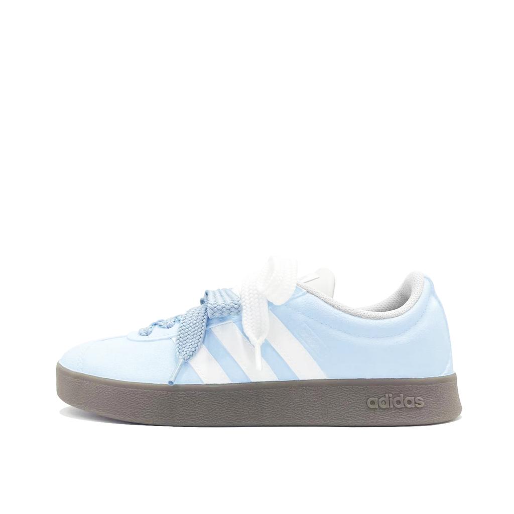 Adidas VL COURT 2.0 Blue Man Leather Lightweight Low top Skateboard Shoes Unisex Blue White HQ1802(Team847-)