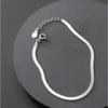 Neues 925 Reines Schlangenknochen Armband Einfacher Stil Charm Doppelreihiges Armband Geburtstagsfeier Geschenk für Frauen Exquisiter Schmuck