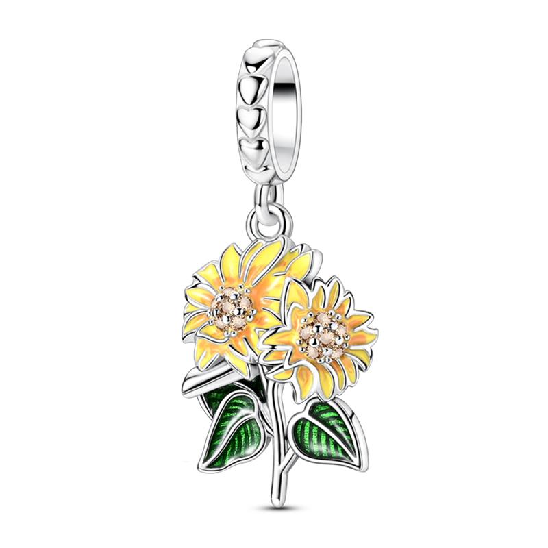 100% Copper Wedding Dress Flower Strawberry Snow Pear Watermelon Sweet 3Mm Charms Beads Pendants Diy Fine Jewelry