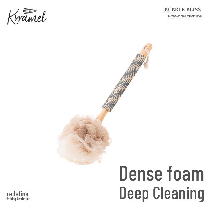 KRRAMEL Long Handle Bath Sponge Normal Size