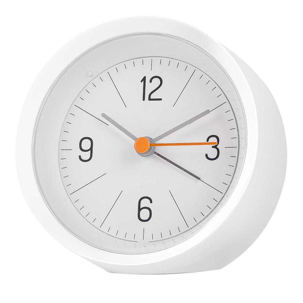 Electronic Alarm Cute Clear Panel Analog Alarm Clock for Bedrooms Shelf Desk