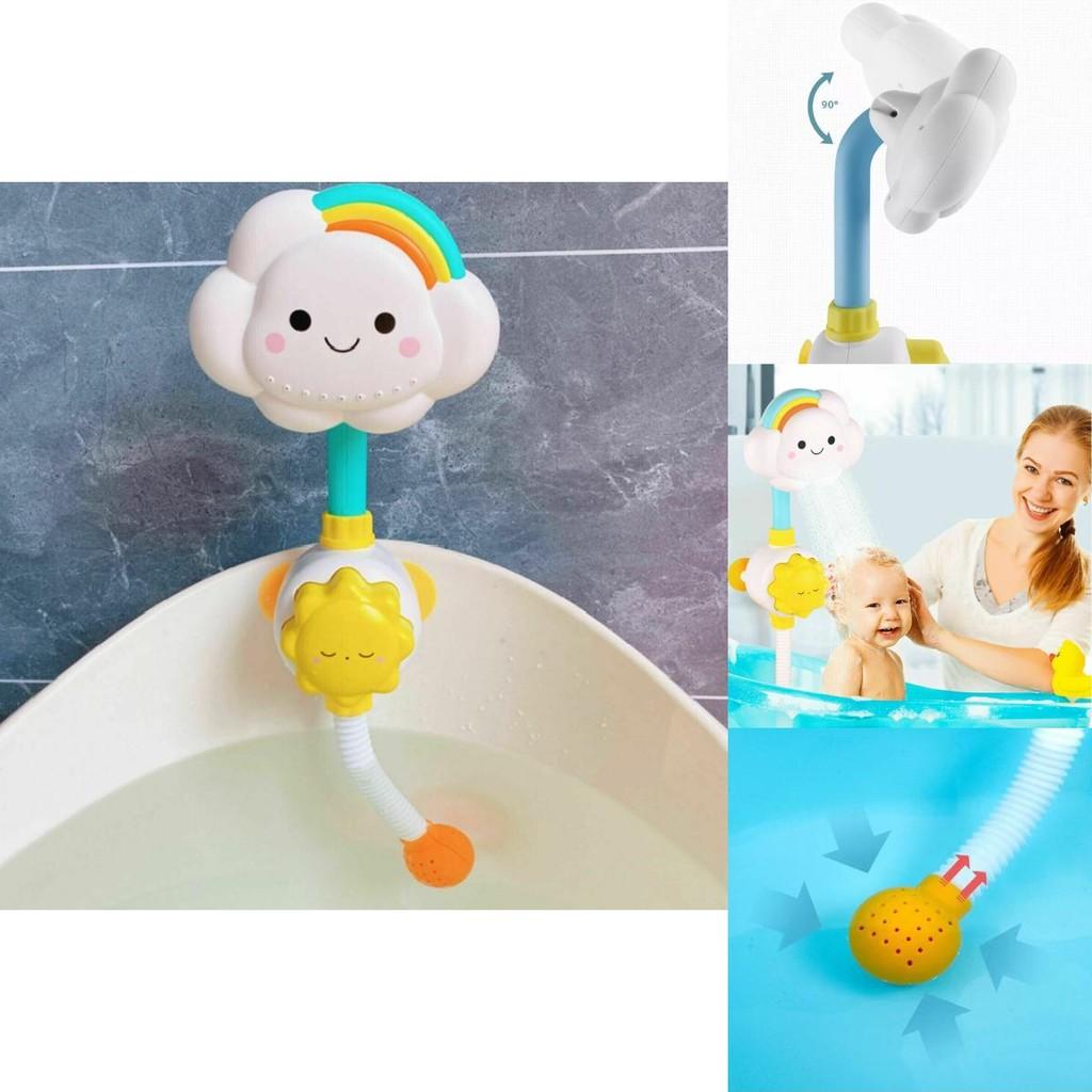 Colorful Baby Bath Toys Rainbow Cloud Shower With Fun Interactive Features For Kids